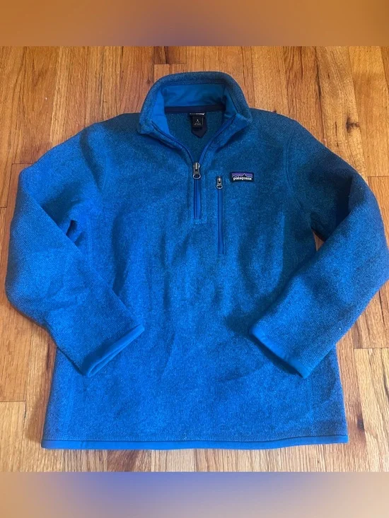 Patagonia Teal and Royal Blue Fleece Jacket