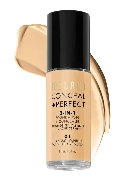 Milani Conceal + Perfect 2-in-1 Foundation + Concealer - Creamy Vanilla (1 Fl.