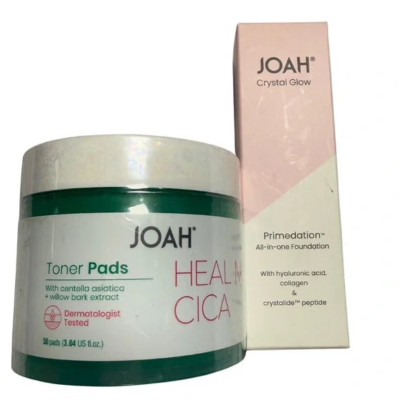 JOAH Crystal Glow Foundation and Toner Pads