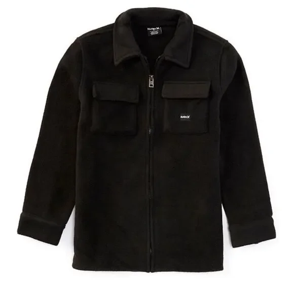 Hurley Kids Black Fleece Jacket Size L