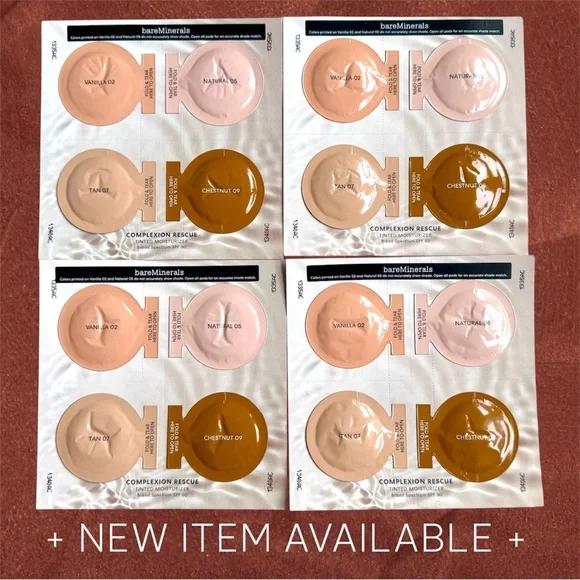 BareMinerals Complexion Rescue Tinted Moisturizer SAMPLE Vanilla 02 Natural 05