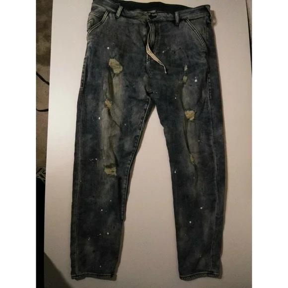 True Religion  Men's Dean Slim Tapered Distressing Jeans 38/31 @9