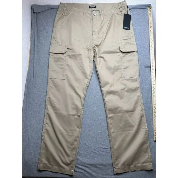 True Religion‎ Pants Mens 34X32 Tan Travertine Cargo Flat Front Straight…