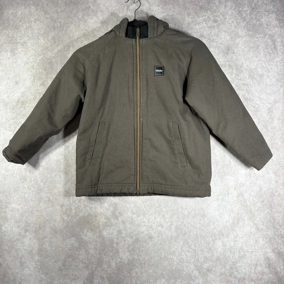 Walls Tough‎ Wear Sherpa Lined Jacket Hood Camo Boys M 8-10 Zip-Kids Grow System