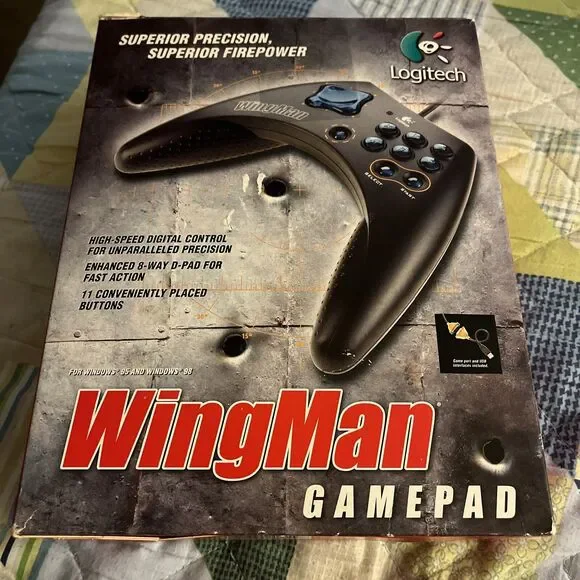 Logitech WingMan Gamepad Vintage New Open Box 1999 Windows 95/98