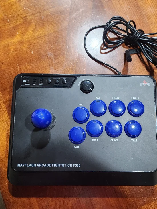 F300 Blue Arcade Fightstick Controller