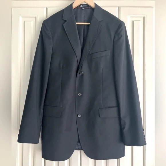 J. Crew Black‎ Italian Wool Legacy Sports Coat Men’s Size 40L