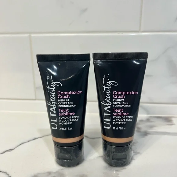 New set of‎ 2 1 fl oz Ulta Beauty Medium Coverage Foundation, Light Medium Cool