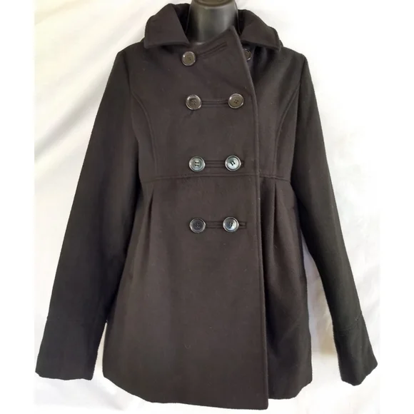 George▪️Black Hooded Dress Coat