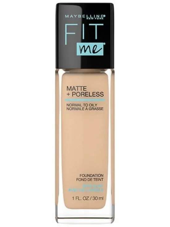 Maybelline Fit Me Matte + Poreless Liquid Foundation Makeup  220 Natural Beige