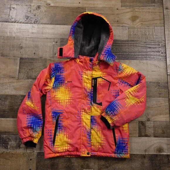 Gemyse Ski Snowboard Jacket Girls' Size Large‎ (10/12) – Bright Multicolor Print