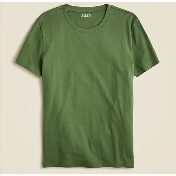 NWT J. Crew Men's Washed Jersey T-shirt New Size Small - two small holes in back