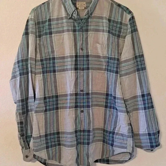 J Crew 100% Cotton Button Down EUC Size Medium