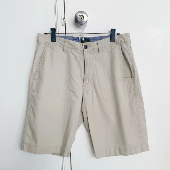 J. Crew Club tan chino shorts 11” classic preppy resort vacation beach summer 30
