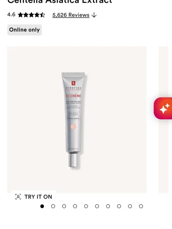 NEW Erborian CC Cream Korean Skincare In Color Doré