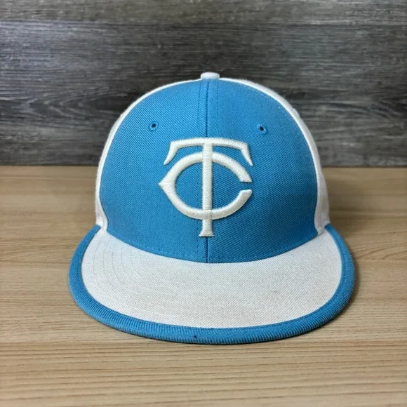 Minnesota Twins Hat Cap Fitted 7  Blue Cooperstown Collection MLB Baseball‎
