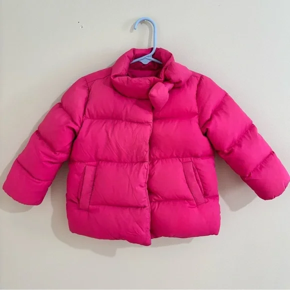 Kate Spade babygap toddler girl 2Y fuchsia down feather filled warm puffer coat