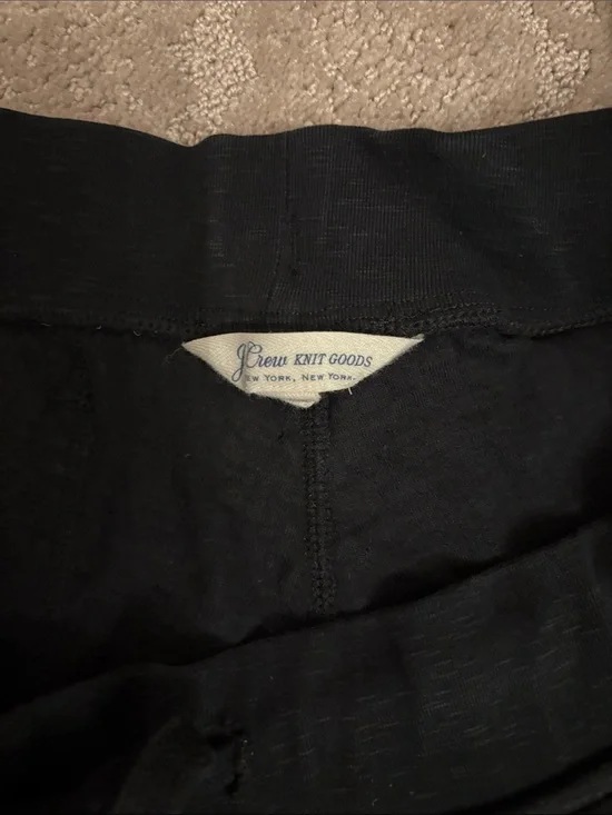 J.Crew Knit Goods Black Knit Joggers -Classic Style with pockets