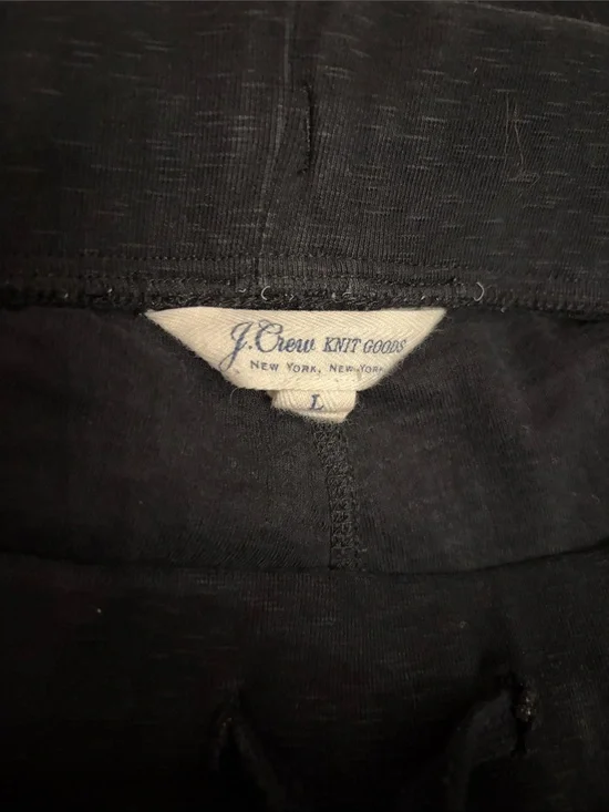 J. Crew Black Knit Pants with pocket - joggers lightweight