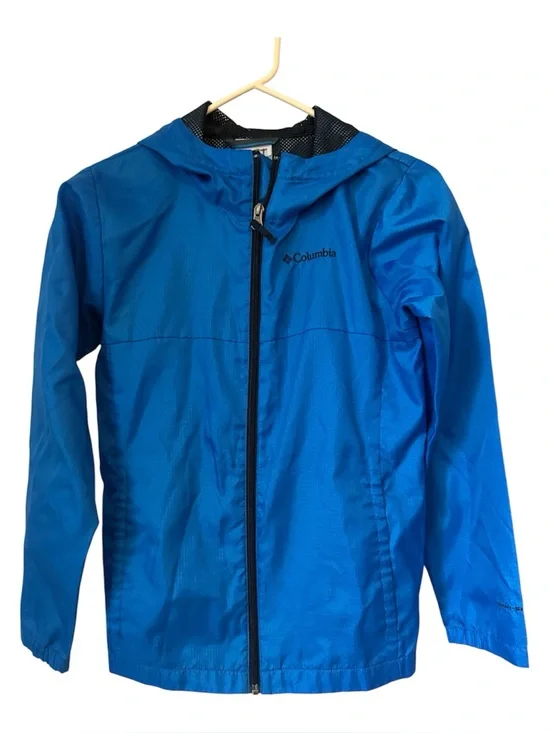 Columbia Boys Omni-Shield Windbreaker Light Jacket Blue Size Youth M 10-12