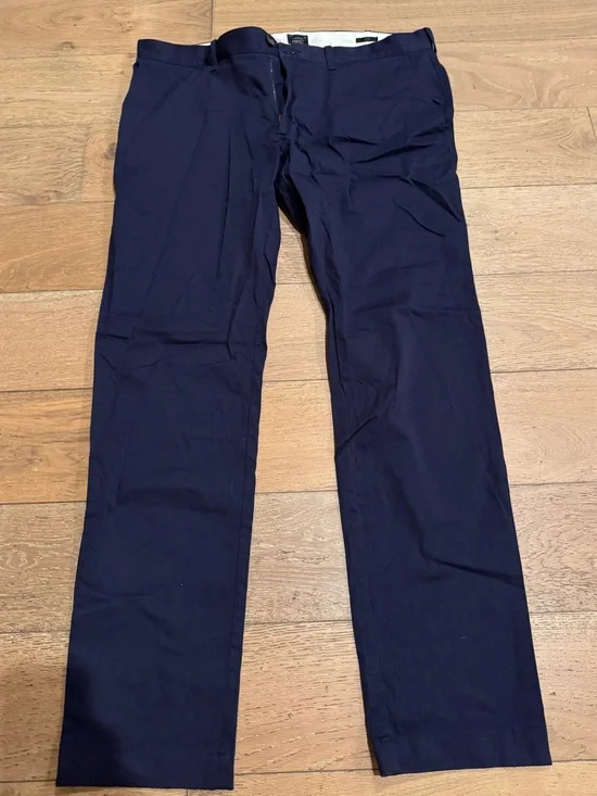 Navy Slim Fit J Crew Stretch Pants