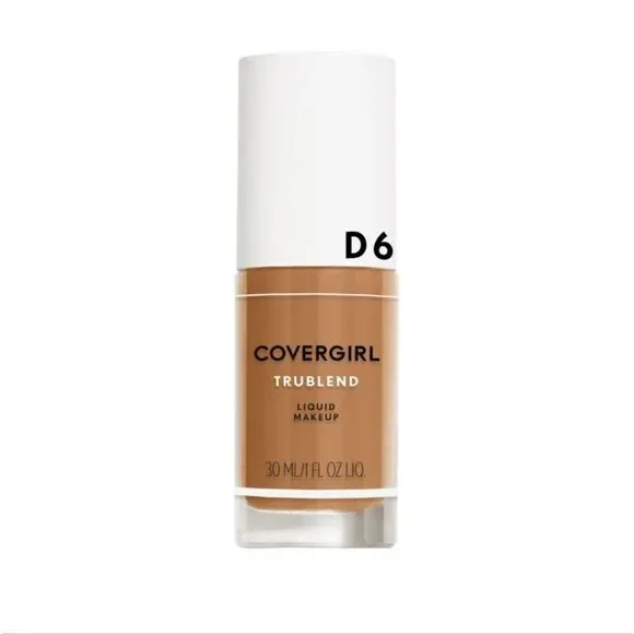 🆕Covergirl Tru Blend Liquid Foundation, D6 Toasted Almond