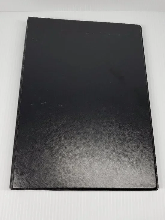 Stamps/Postcards Collector 23 Ring Binder 3 Slotted Sided Protector Sheet Qty 20
