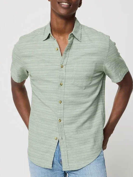 J. Crew Men's Slub Dobby Shirt New Size Large