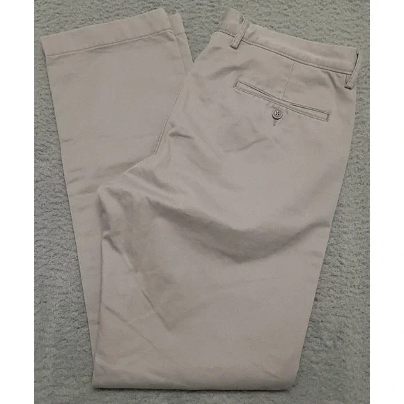 J. Crew Broken In Urban Slim Men's 32x32 (34x31) Pants Gray‎ Chino 100% Cotton