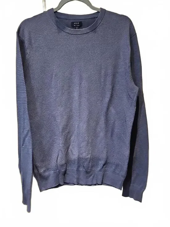 J.Crew Mens Navy Pullover Crew Neck 100% Cotton Long Sleeve Size M NWT  Ret $98