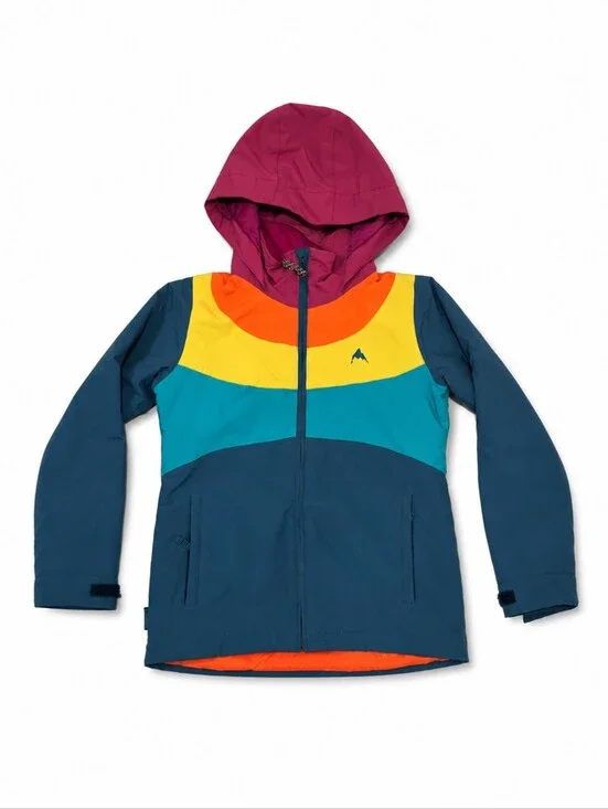 Burton Girls Hart Colorfull Snowboarding‎ Jacket Size M ( 10-12)