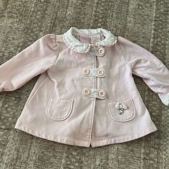 Dylan & Abby Size 6-9M light pink baby girl coat