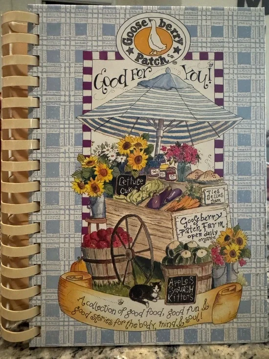 Vintage collectible spiral-bound hardcover cookbook titled Good for You!