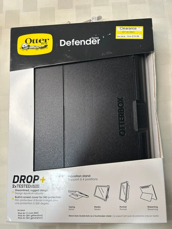 OtterBox Defender Series Black Rugged Tablet Case