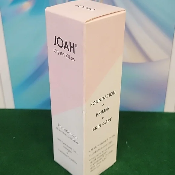 Joah Crystal Glow Peptide Infused Foundation New Sealed 30ml Tube FC040