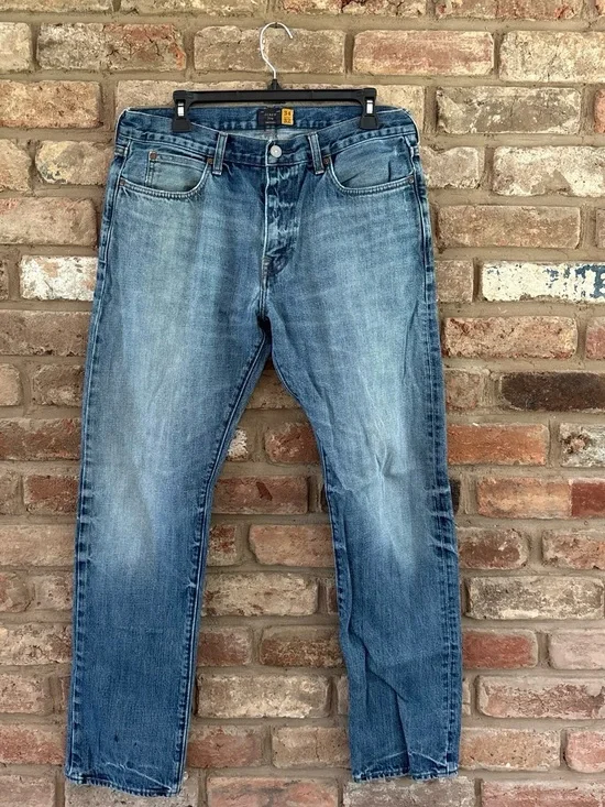 Men's Blue Faded Jeans