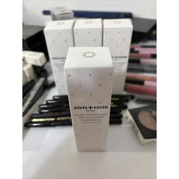 Elvis + Elvin Floral Brightening‎ Anti-Pollution Foundation 1.18 Fl oz/35ml