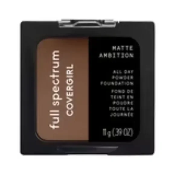 COVERGIRL Full Spectrum Matte Ambition All-Day Powder Foundation, Deep Cool 3