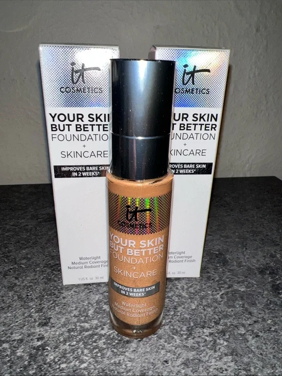 it Cosmetics your skin but better foundation medium coverage tan warm 44 lot