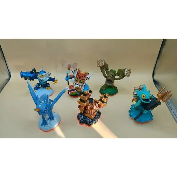 Skylanders Lot Of 6 Gill Grunt, Whirlwind, And More Tested And Working