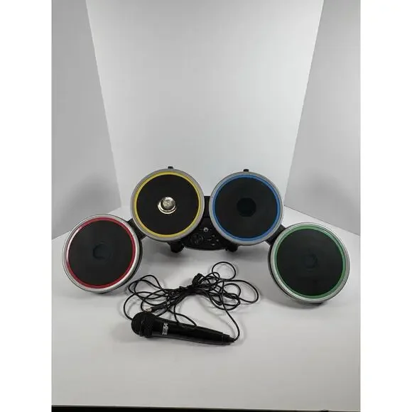 Harmonix Nintendo Wii RockBand 2 Drum Set UnTested No Stand Or Dongle Mic PS4