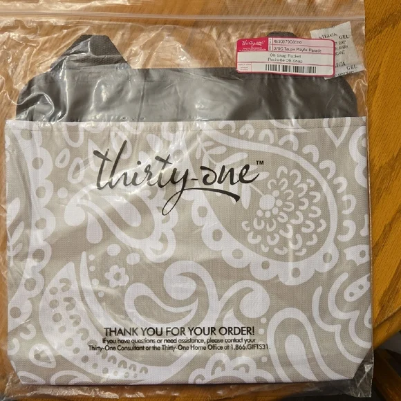 thirty-one Oh-Snap Pocket Taupe Playful Parade