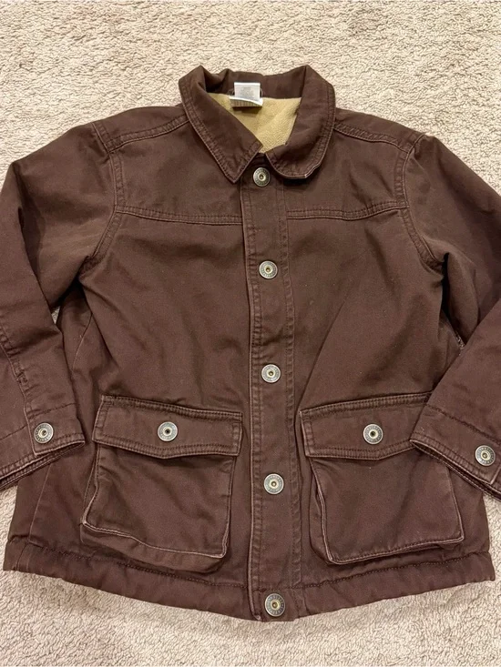 Gymboree Kids Barn Brown Coat Jacket - Size Small (5-6) Fall/Spring