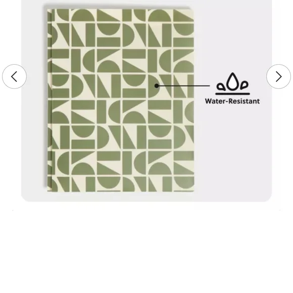 Green Geometric Pattern Folder