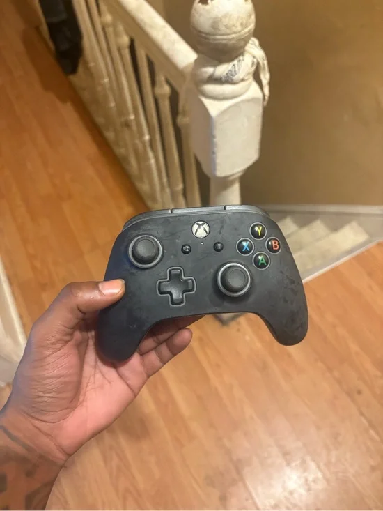 Microsoft Black Xbox Wireless Controller with Colored Buttons