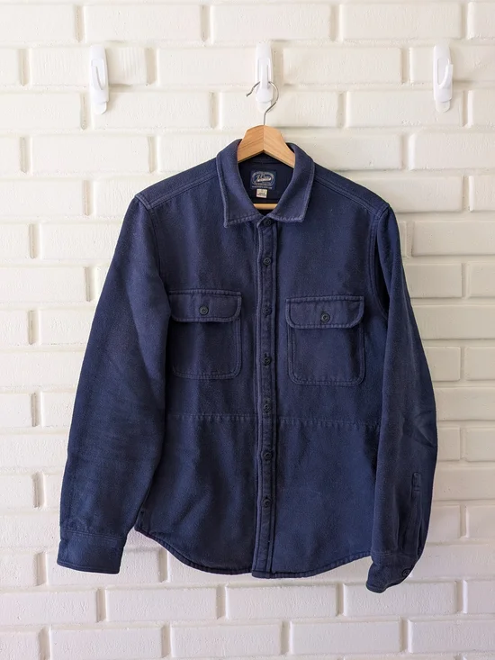 J. Crew Navy Heavyweight Shirt Jacket (Size S)