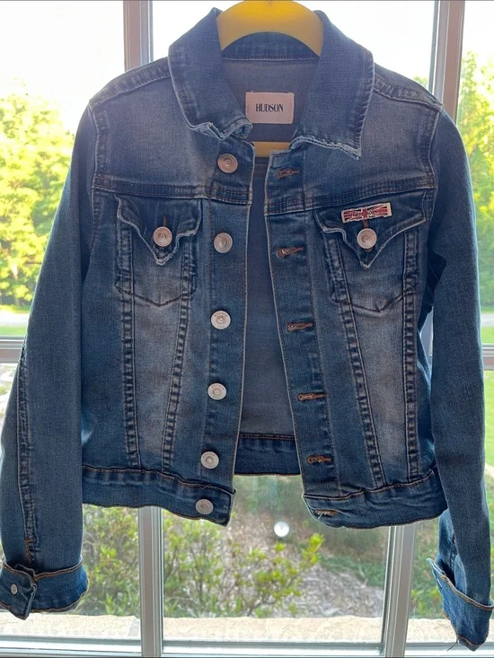 Hudson Jeans Kids Classic Medium Blue Denim Jacket