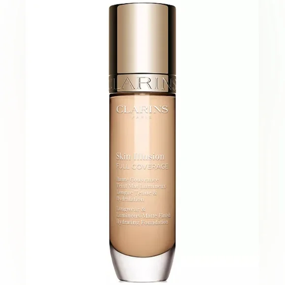 Clarins Skin Illusion Full Coverage Foundation Liquid Makeup 102.C