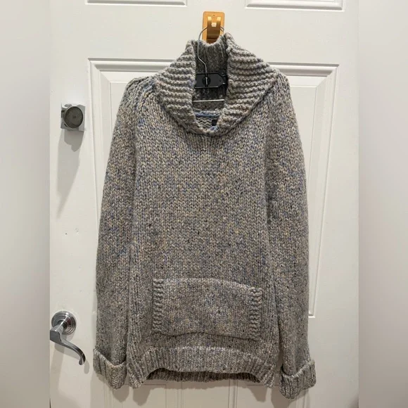 Crew Donegal Wool Shawl Sweater.
