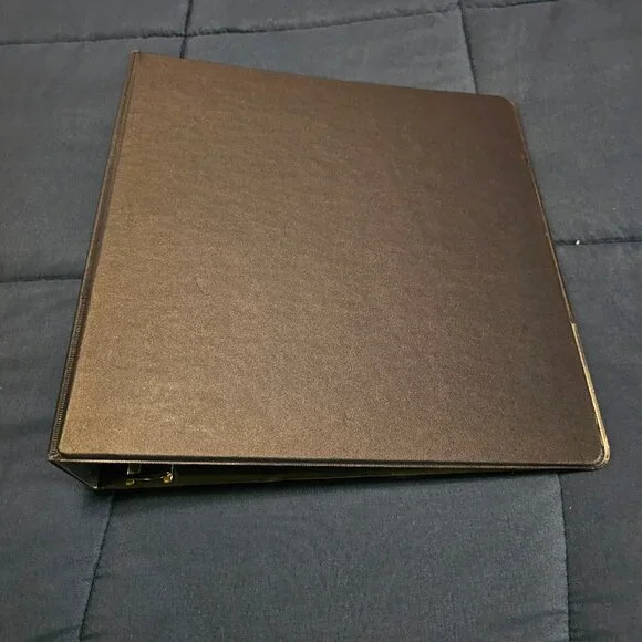 school smart navy blue binder non-view three round rings 2